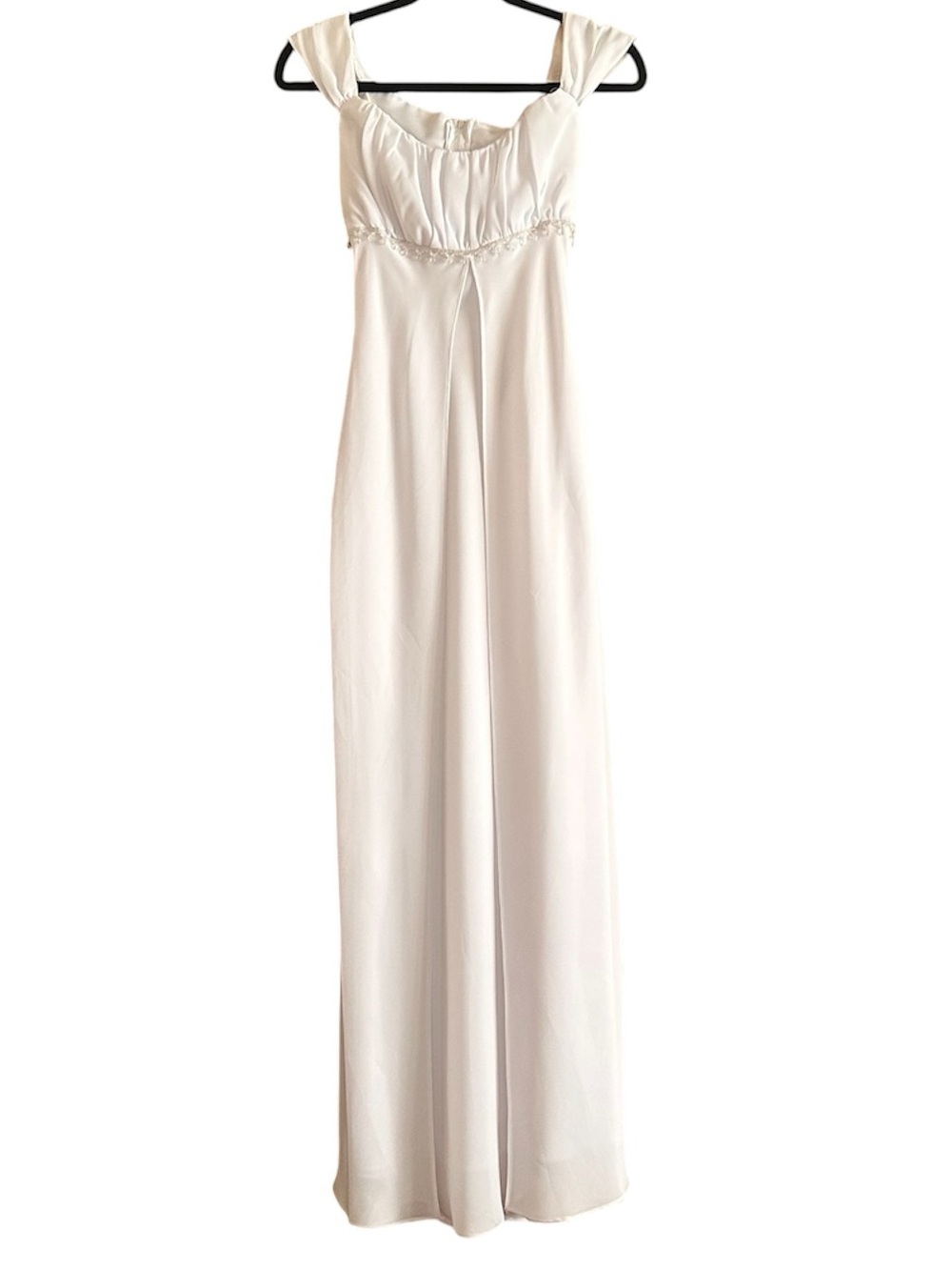 Fiesta White Maxi Formal Dress